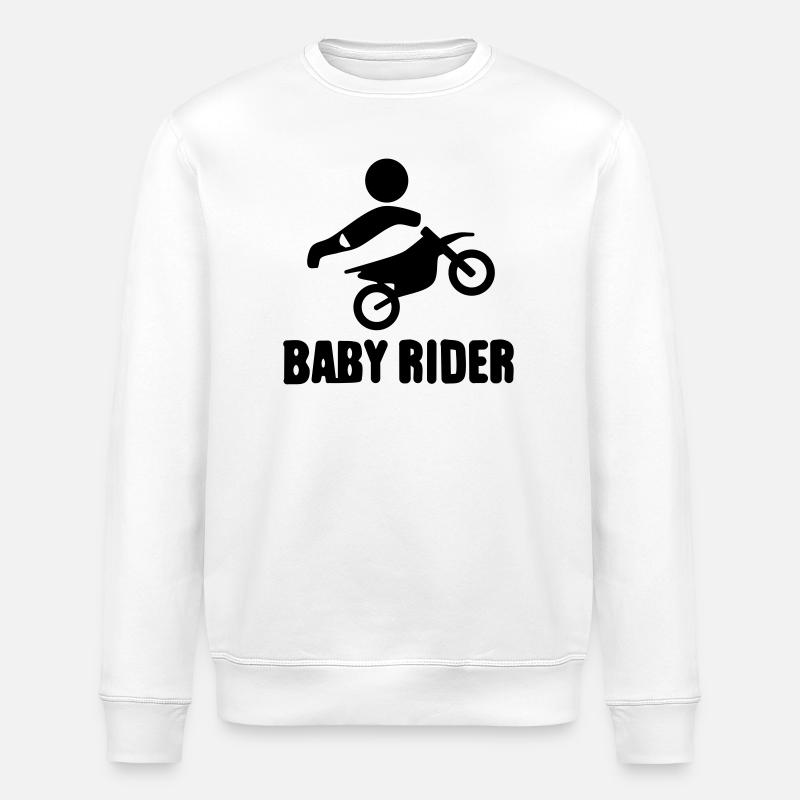 Baby Rider  - Stanley/Stella Unisex Bio-Sweatshirt ROLLER - Weiß
