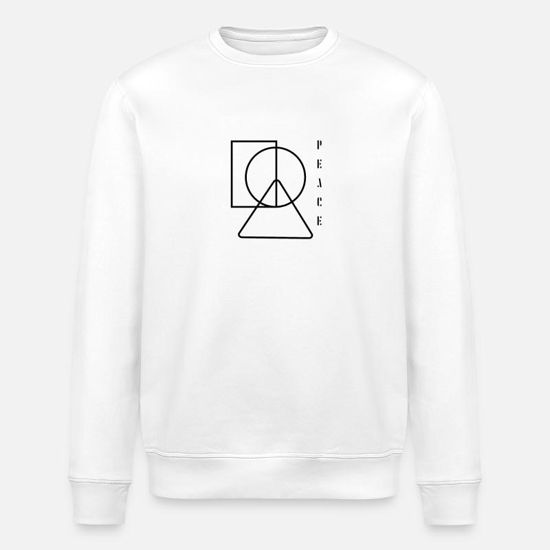 peace, Frieden, Friedensbewegung - Stanley/Stella Unisex Bio-Sweatshirt ROLLER - Weiß