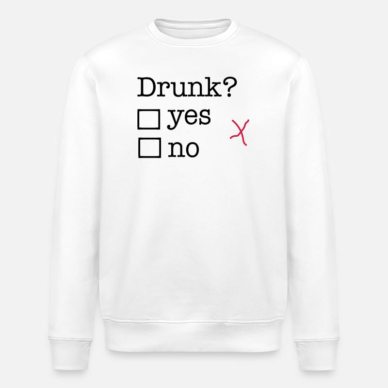 betrunken - Stanley/Stella Unisex Bio-Sweatshirt ROLLER - Weiß