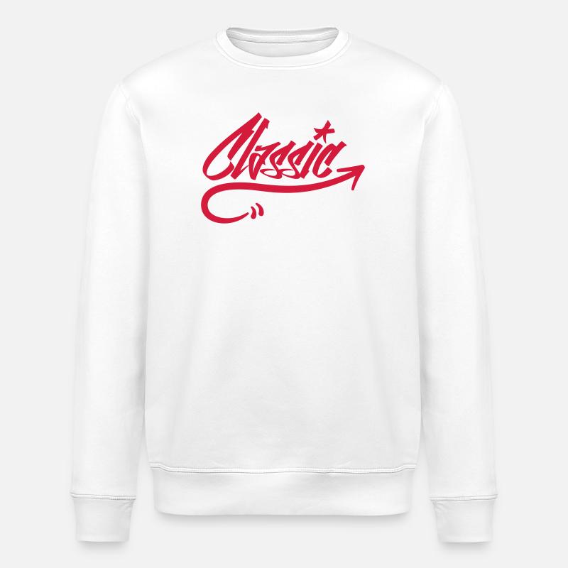 Klassische Grafitti - Stanley/Stella Unisex Bio-Sweatshirt ROLLER - Weiß