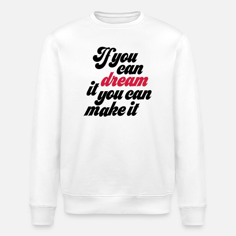 motivation - Stanley/Stella ROLLER Unisex Organic Sweatshirt - white