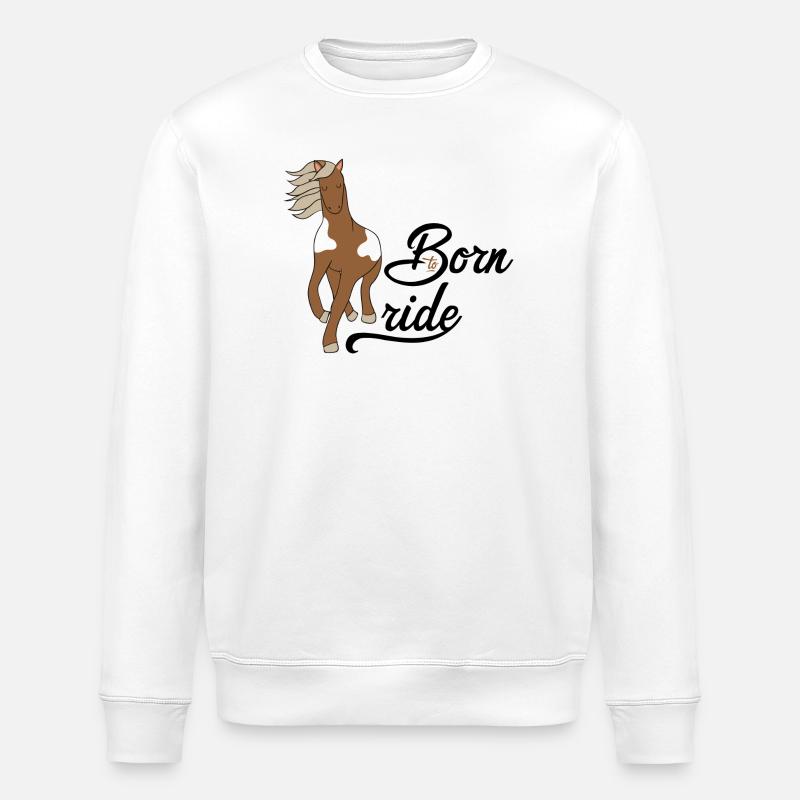 cheval - Sweat bio ROLLER Stanley/Stella Unisexe - blanc