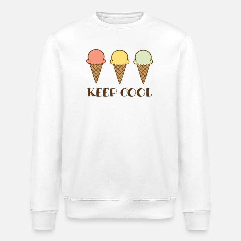 Keep cool - Stanley/Stella ROLLER Unisex Organic Sweatshirt - white
