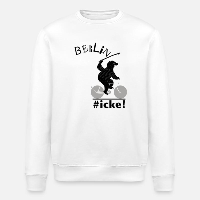 Berlin - Stanley/Stella Unisex Bio-Sweatshirt ROLLER - Weiß