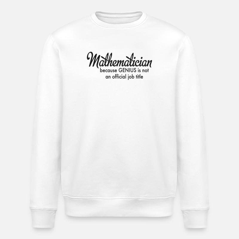 mathematics - Stanley/Stella ROLLER Unisex Organic Sweatshirt - white