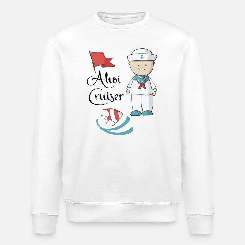 maritime - Sweat bio ROLLER Stanley/Stella Unisexe - blanc