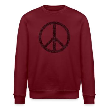 Paix Symbole de la paix - Sweat bio ROLLER Stanley/Stella Unisexe - blanc - Devant - Nik (191cm)