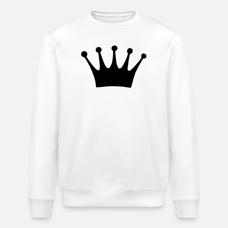 Couronne - Sweat bio ROLLER Stanley/Stella Unisexe - blanc