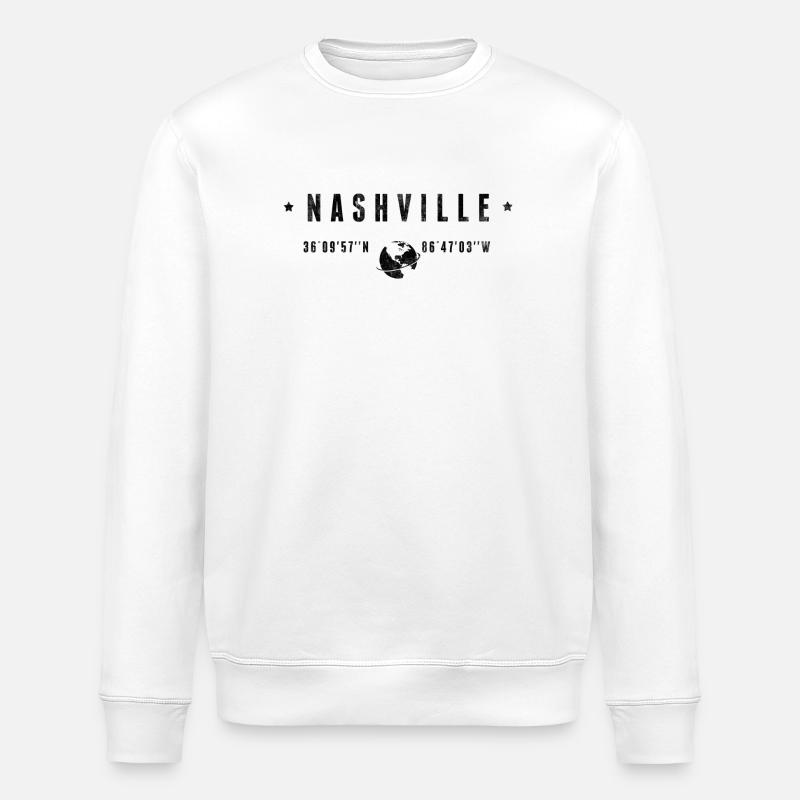 Nashville - Stanley/Stella Unisex Bio-Sweatshirt ROLLER - Weiß