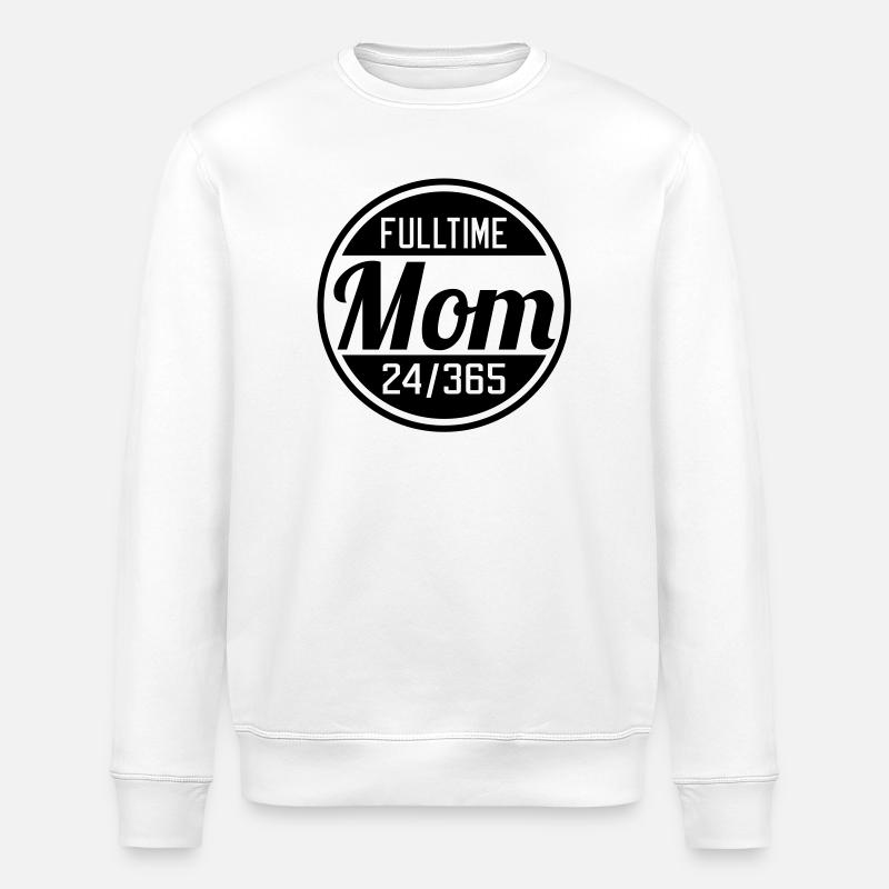 Fulltime Mom | Vollzeit Mutter - Stanley/Stella ROLLER Unisex Organic Sweatshirt - white