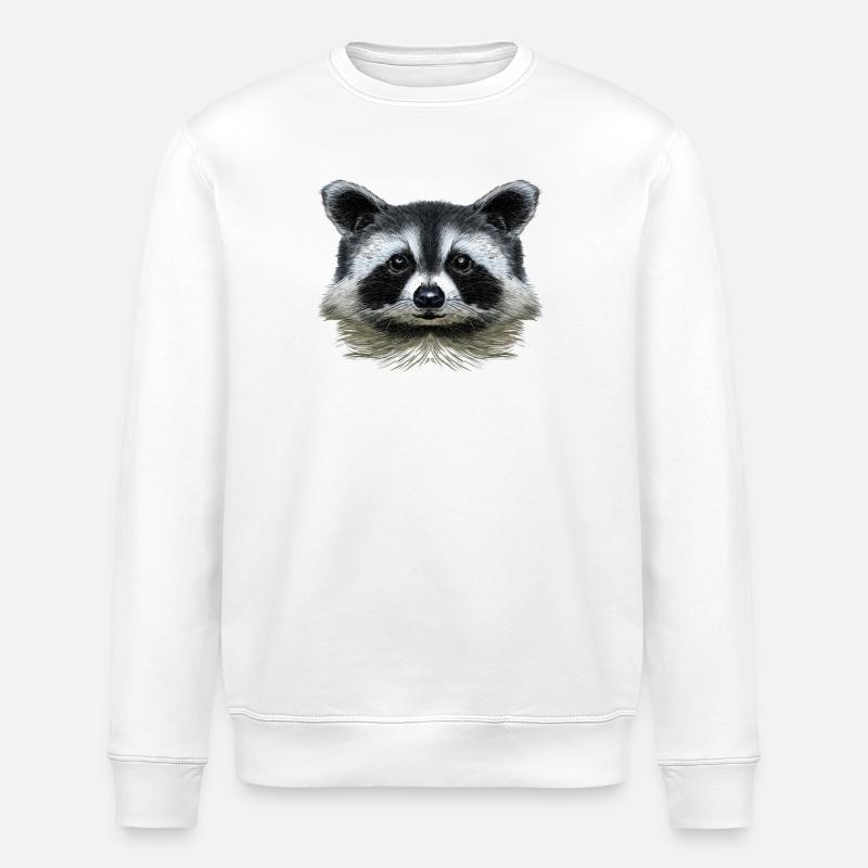 Racoon - Sweat bio ROLLER Stanley/Stella Unisexe - blanc