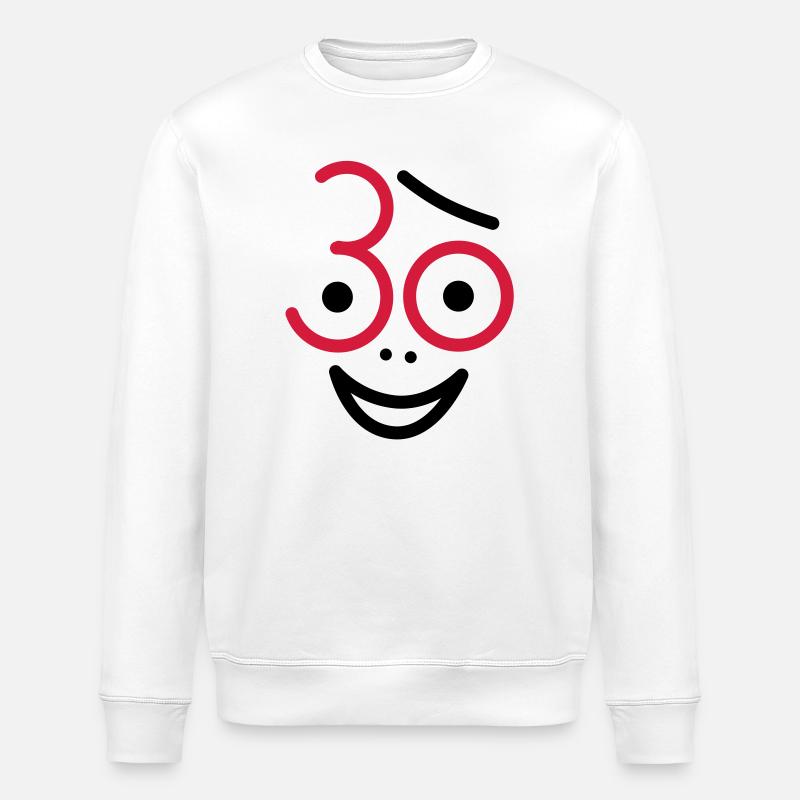 Juhu 30 ans! - Sweat bio ROLLER Stanley/Stella Unisexe - blanc