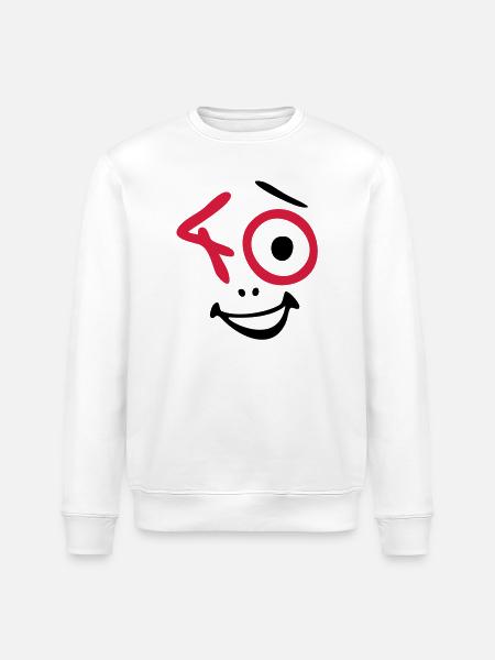 Wow, 40 years! - Stanley/Stella ROLLER Unisex Organic Sweatshirt - white