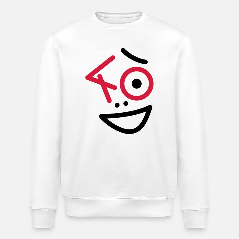 Wow, 40 years! - Stanley/Stella ROLLER Unisex Organic Sweatshirt - white