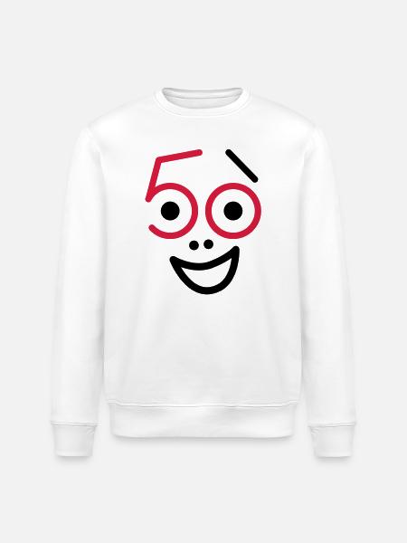 50 years old and still fresh! - Stanley/Stella ROLLER Unisex Organic Sweatshirt - white