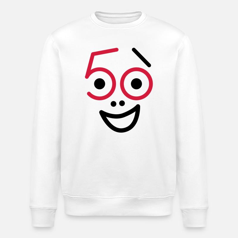 50 years old and still fresh! - Stanley/Stella ROLLER Unisex Organic Sweatshirt - white