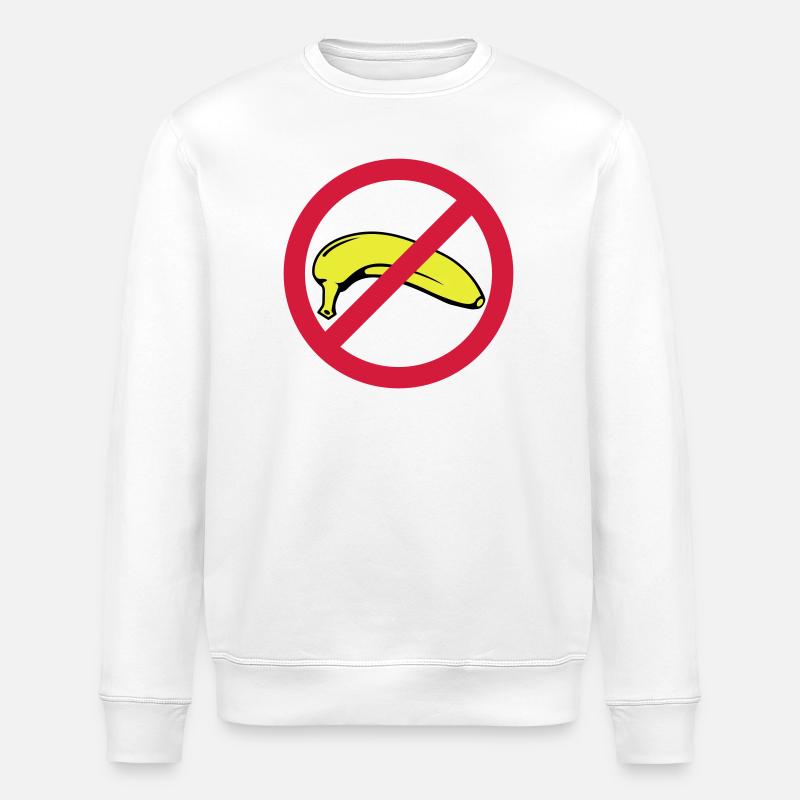 No Banana | Keine Banane - Sweat bio ROLLER Stanley/Stella Unisexe - blanc