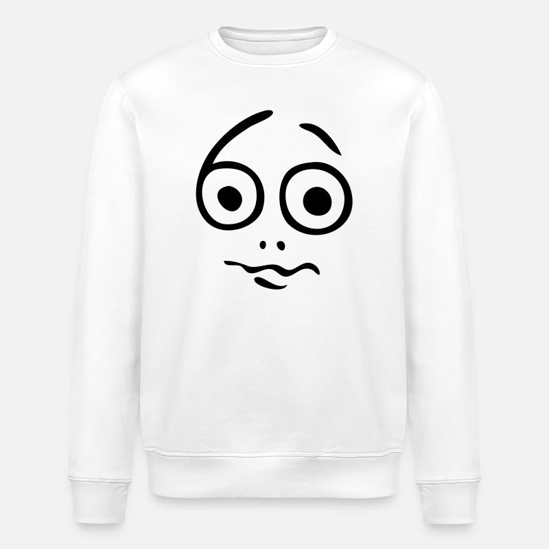 Help, 60 years ago! - Stanley/Stella ROLLER Unisex Organic Sweatshirt - white