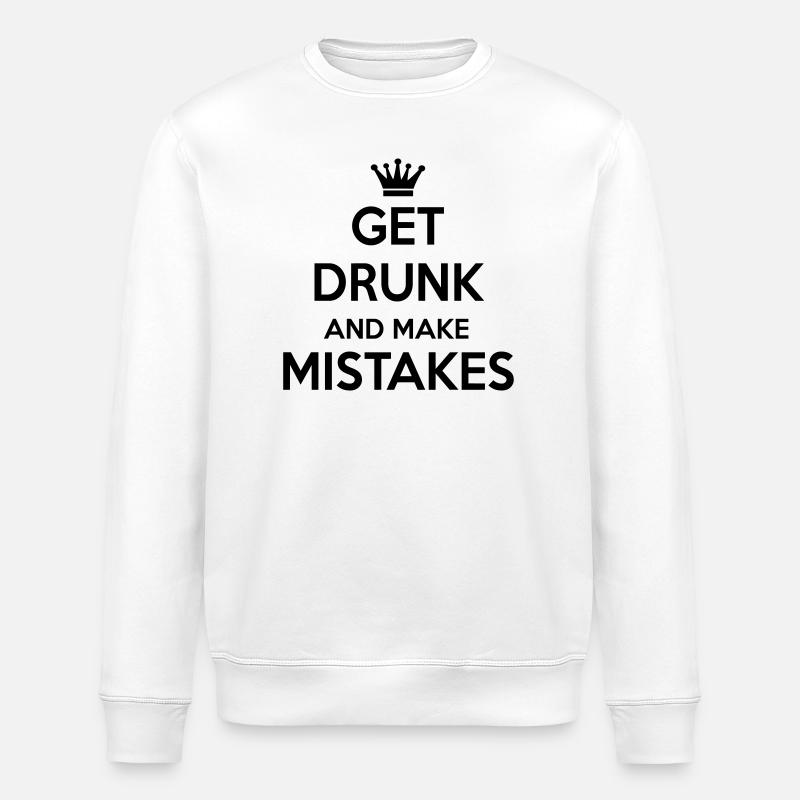 2541614 15988570 drunk - Stanley/Stella Unisex Bio-Sweatshirt ROLLER - Weiß