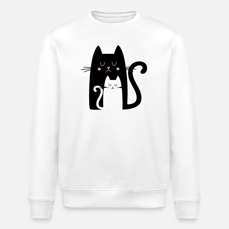 Kätzchen - Stanley/Stella Unisex Bio-Sweatshirt ROLLER - Weiß