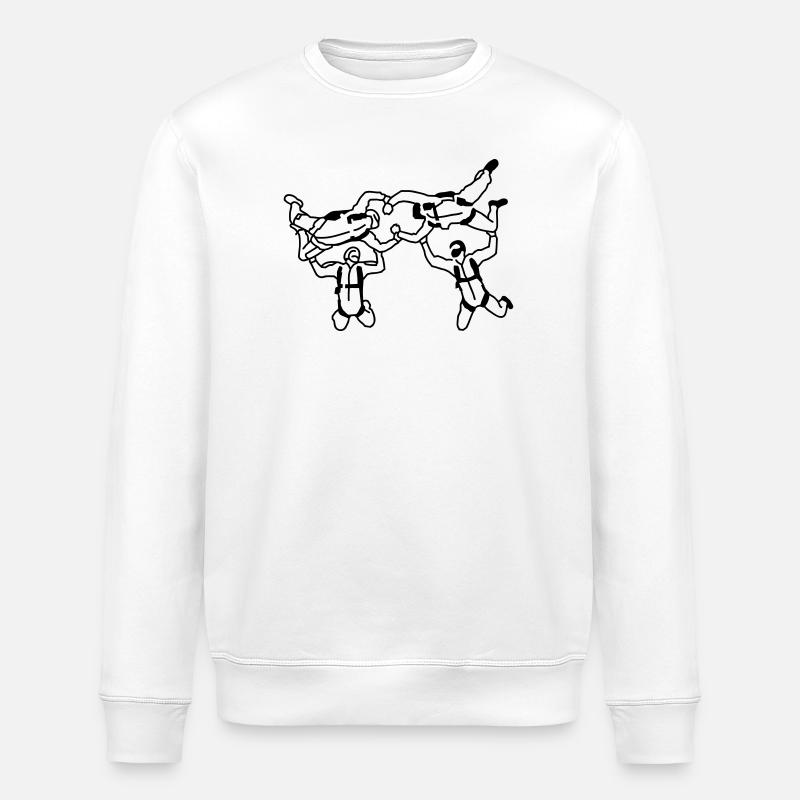 Skydiving - Stanley/Stella Unisex Bio-Sweatshirt ROLLER - Weiß