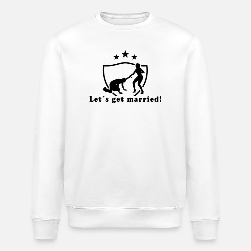 Let´s get married! - Sweat bio ROLLER Stanley/Stella Unisexe - blanc