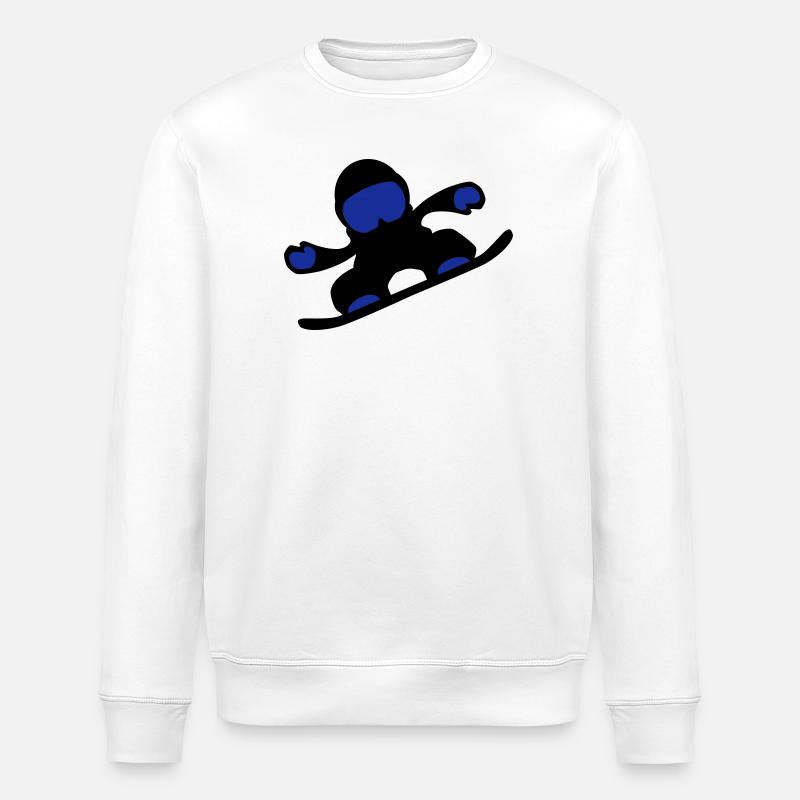 snowboardeuse - Sweat bio ROLLER Stanley/Stella Unisexe - blanc