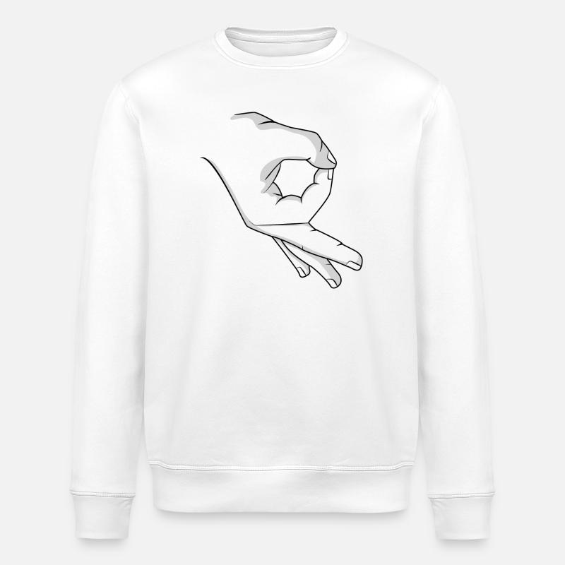 Trollhand - Stanley/Stella Unisex Bio-Sweatshirt ROLLER - Weiß