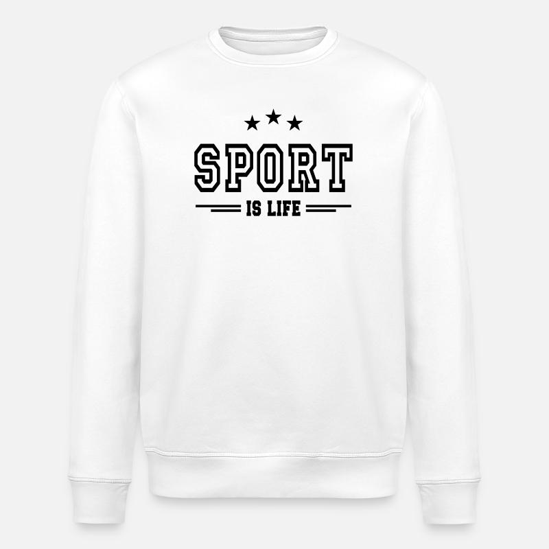 sport is life 2 - Stanley/Stella ROLLER Unisex Organic Sweatshirt - white