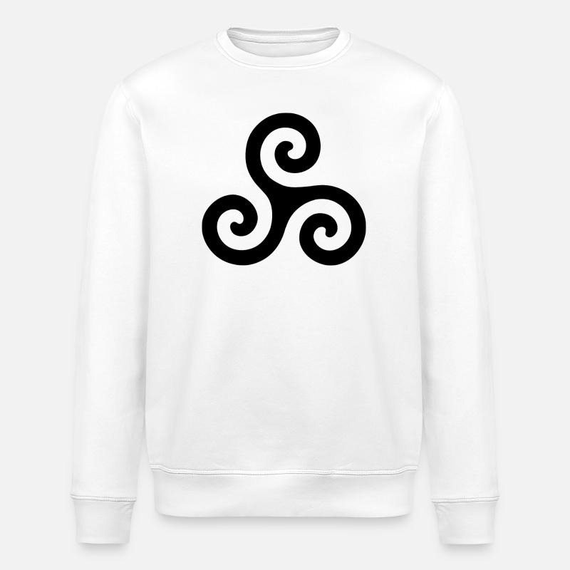 Triskele - Sweat bio ROLLER Stanley/Stella Unisexe - blanc