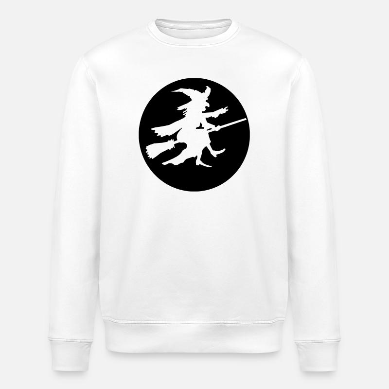 Hexe Negativ - Stanley/Stella Unisex Bio-Sweatshirt ROLLER - Weiß
