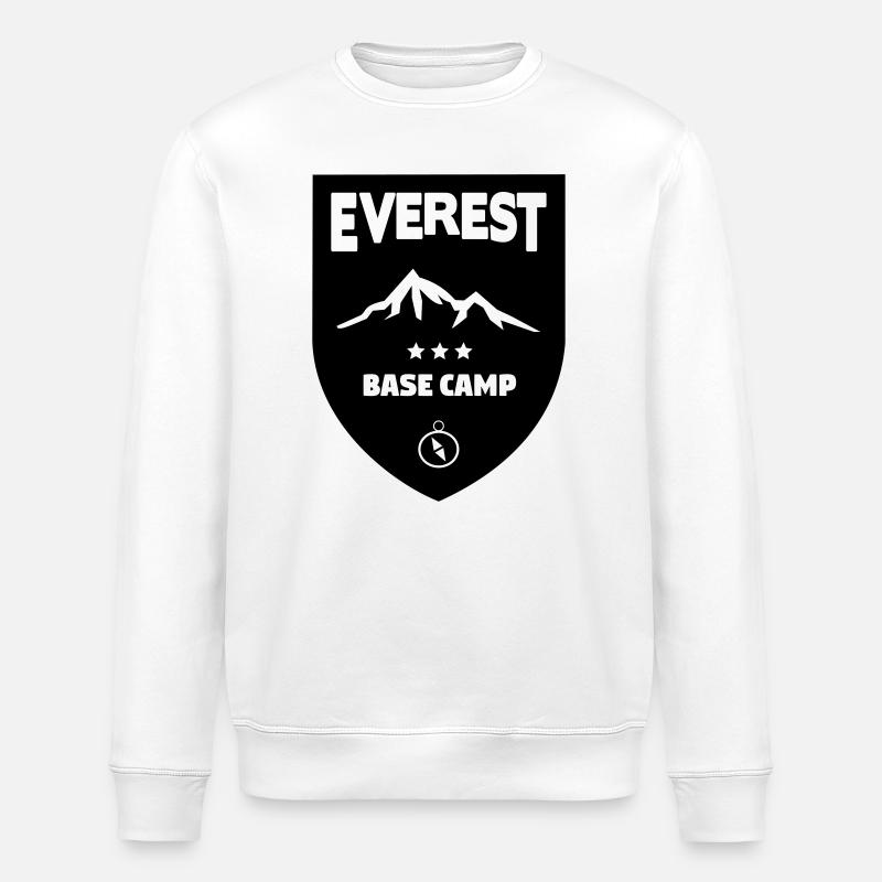 Mont Everest Basecamp - Sweat bio ROLLER Stanley/Stella Unisexe - blanc