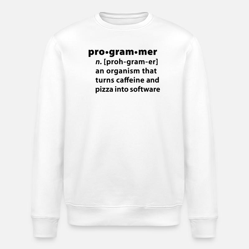 Programmer Wörterbuchdefinition - Stanley/Stella Unisex Bio-Sweatshirt ROLLER - Weiß