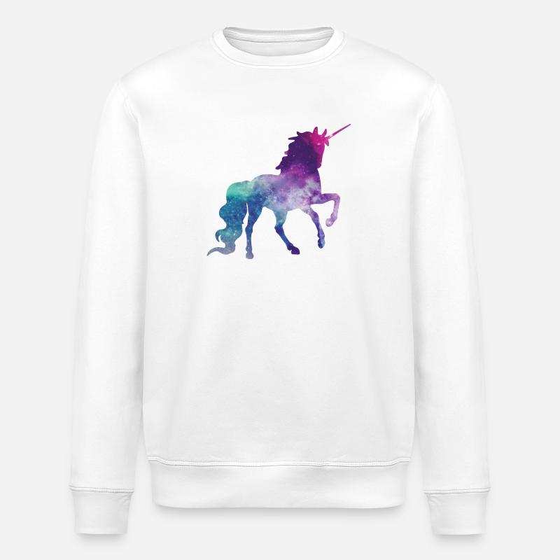 Einhorn - Stanley/Stella Unisex Bio-Sweatshirt ROLLER - Weiß