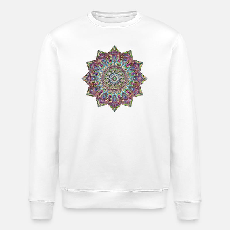 mandala - Stanley/Stella ROLLER Unisex Organic Sweatshirt - white