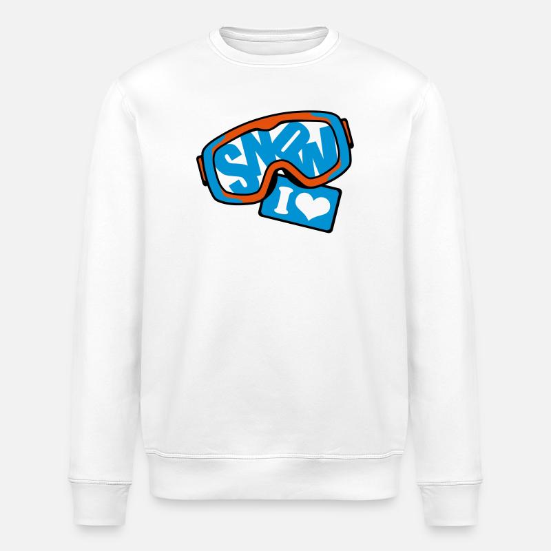 la neige - Sweat bio ROLLER Stanley/Stella Unisexe - blanc
