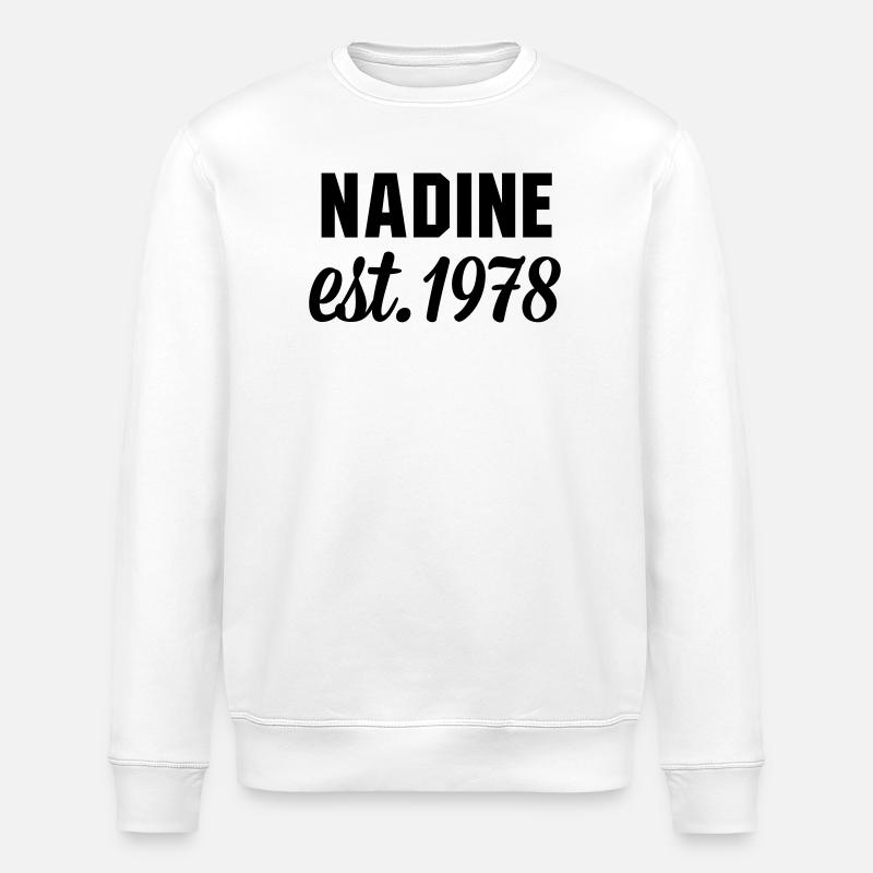 Nadine est 1978 - Stanley/Stella Unisex Bio-Sweatshirt ROLLER - Weiß