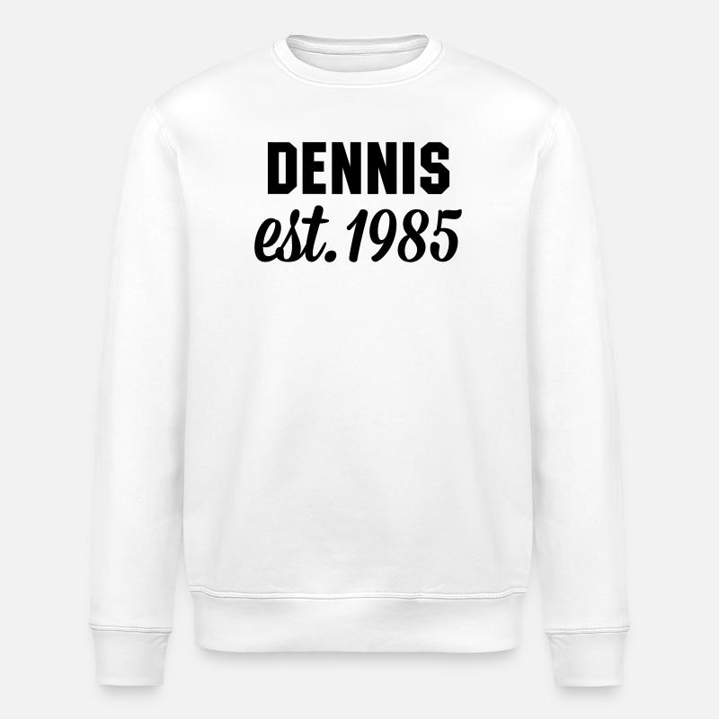 Dennis est 1985 - Stanley/Stella Unisex Bio-Sweatshirt ROLLER - Weiß