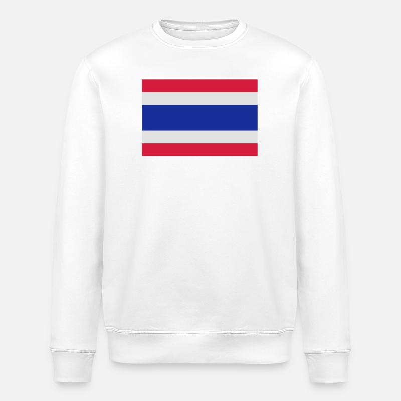 Thaiflagge - Stanley/Stella Unisex Bio-Sweatshirt ROLLER - Weiß