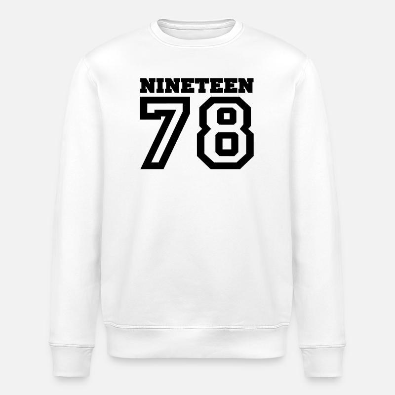 1978 - Stanley/Stella ROLLER Unisex Organic Sweatshirt - white