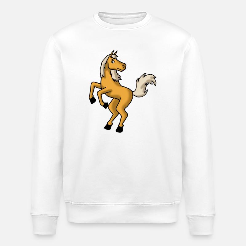 Pferdchen - Stanley/Stella Unisex Bio-Sweatshirt ROLLER - Weiß