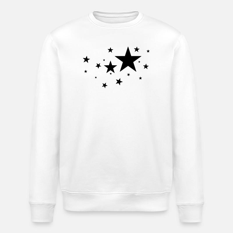 Sterne - Stanley/Stella Unisex Bio-Sweatshirt ROLLER - Weiß