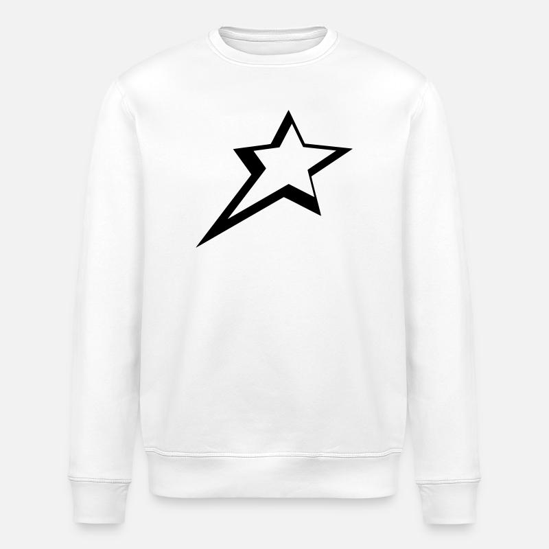 Étoiles - Sweat bio ROLLER Stanley/Stella Unisexe - blanc