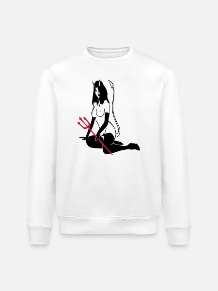 Teufelchen - Stanley/Stella Unisex Bio-Sweatshirt ROLLER - Weiß