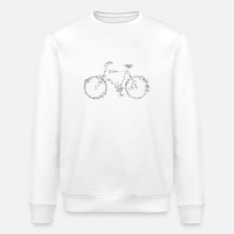Art du vélo - Sweat bio ROLLER Stanley/Stella Unisexe - blanc
