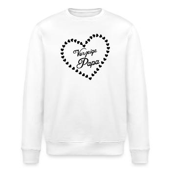 Vorzeigepapa Vater Vatertag Liebe Geschenk - Stanley/Stella Unisex Bio-Sweatshirt ROLLER - Weiß - Vorne - Nik (191cm)