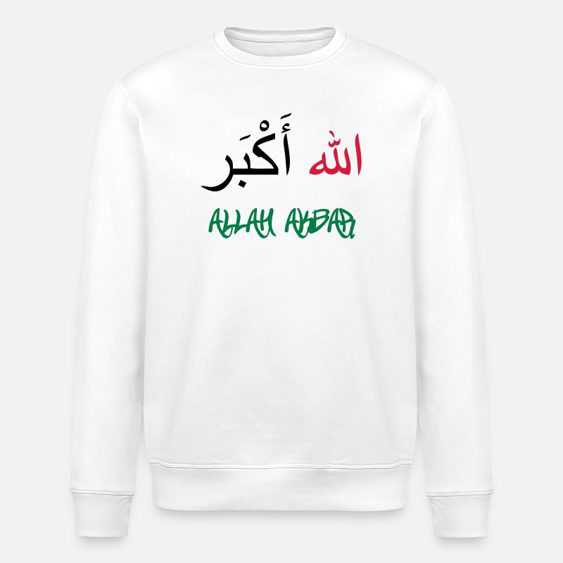 Allah Akbar - Stanley/Stella Unisex Bio-Sweatshirt ROLLER - Weiß