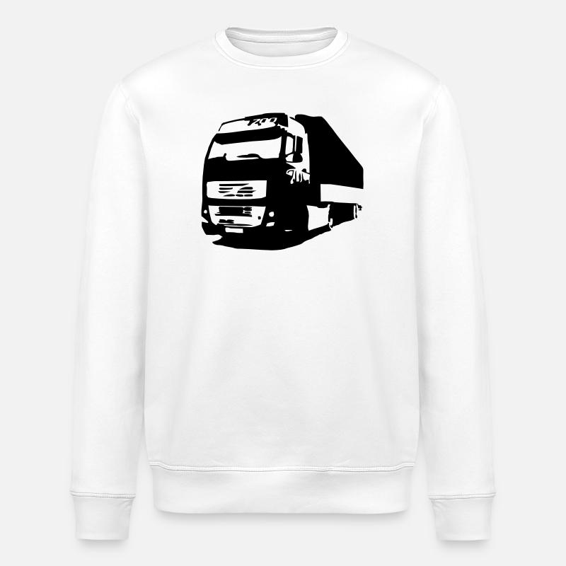 lorry - Stanley/Stella ROLLER Unisex Organic Sweatshirt - white