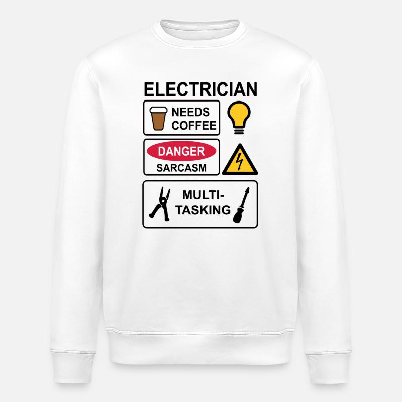 Electrician - Sweat bio ROLLER Stanley/Stella Unisexe - blanc
