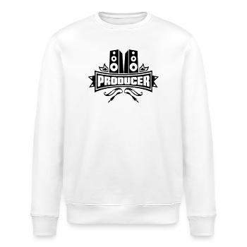 Musikproduzent - Musik Produzent - Beat Producer - Stanley/Stella Unisex Bio-Sweatshirt ROLLER - Weiß - Vorne - Nik (191cm)
